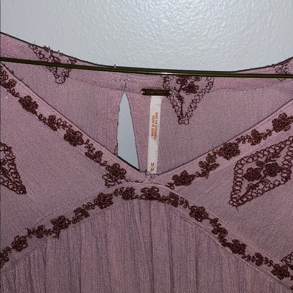 Free People Pink and Red Blouse - Picture 3 of 5